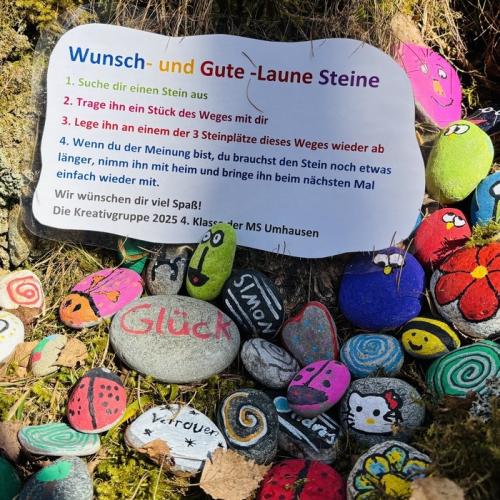 Wunsch- und Gute Laune Steine