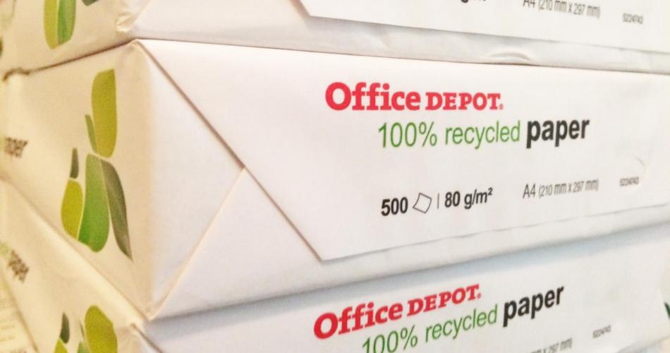 Verwendung von Recyclingpapier